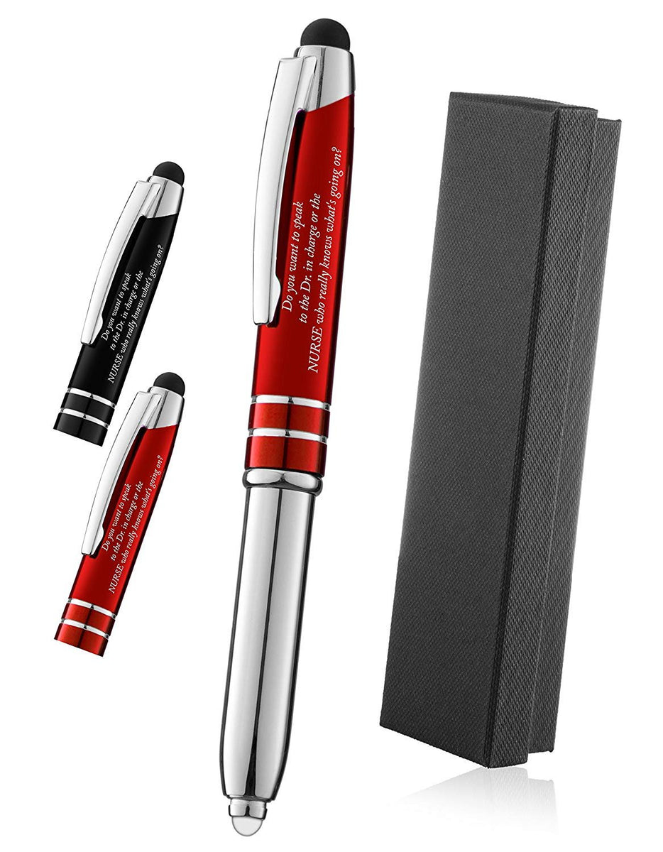 MESMOS 3Pk Black Ballpoint Nurse Pens, Nurse Accessories for Work, Nurse  Gifts for Women, Nurse Essentials for Work, Pens for Nurses, School Nurse