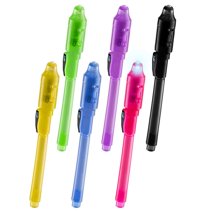 Invisible Ink Pens with UV Light for Kids, Spy Pen Party Favors for Kids  8-12, 1
